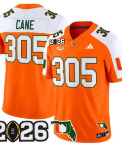 Miami Hurricanes 2026 CFP Final & Florida Patch Vapor Limited Jersey - All Stitched