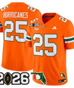 Miami Hurricanes 2026 CFP Final & Florida Patch Vapor Limited Jersey - All Stitched