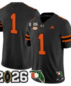 Miami Hurricanes 2026 CFP Final & Florida Patch Vapor Limited Jersey - All Stitched