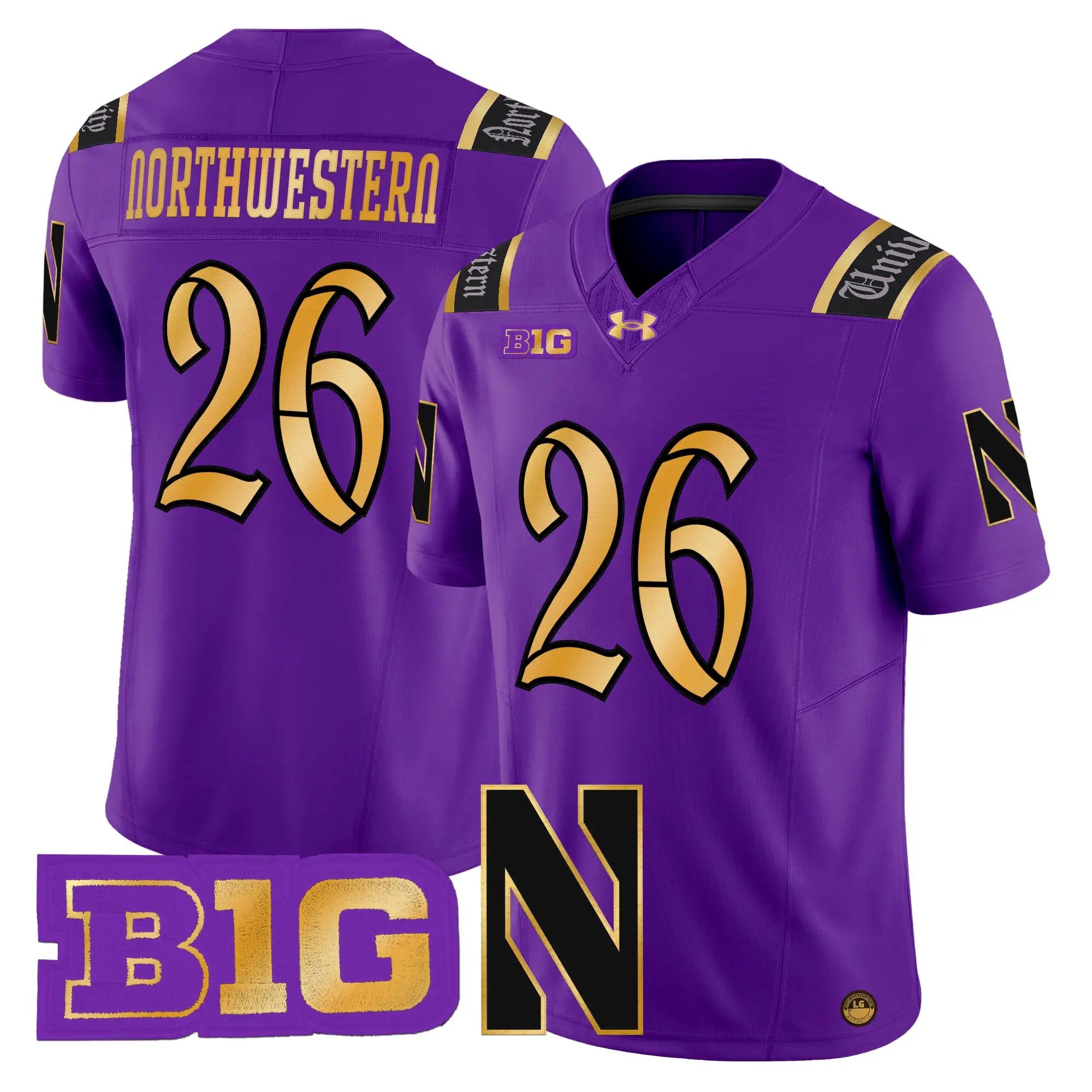 northwestern-wildcats-2026-vapor-limited-jersey-all-stitched-10 - Top Design Fan Northwestern Wildcats 2026 Vapor Limited Jersey - All stitched