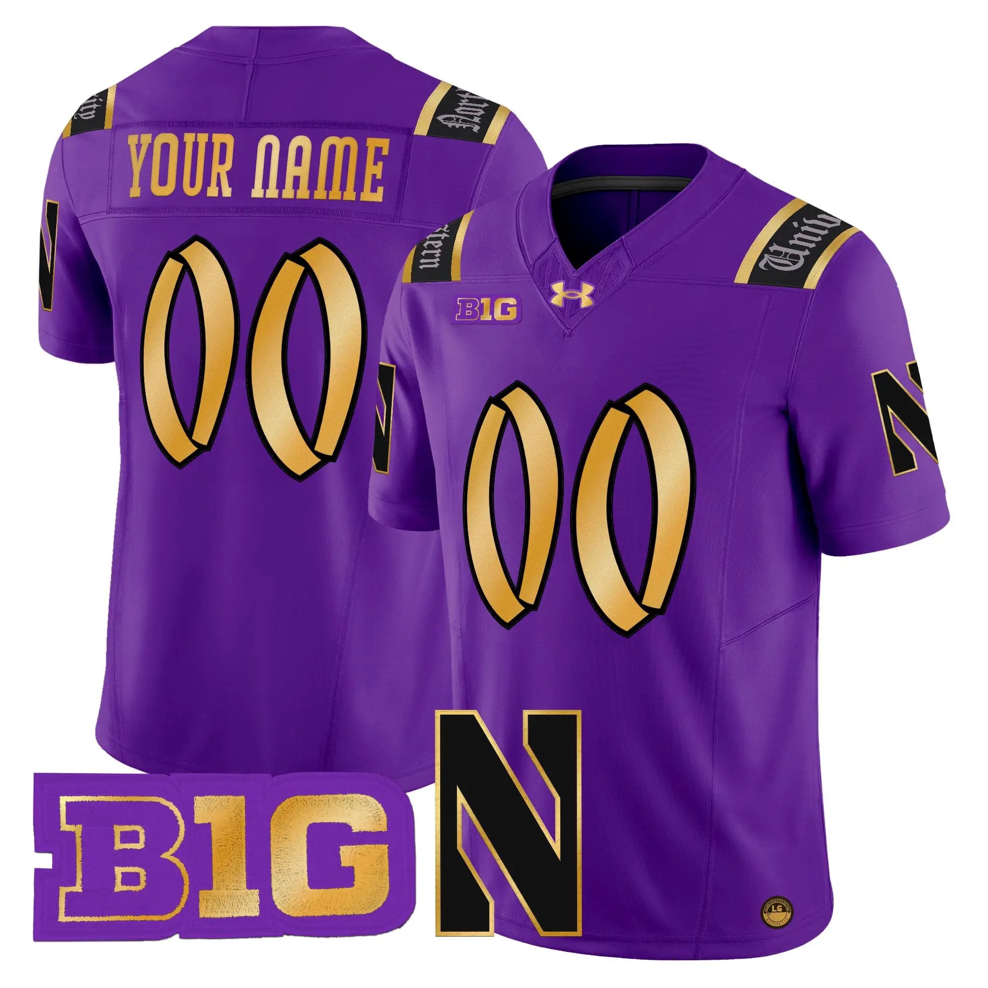 Northwestern Wildcats 2026 Vapor Limited Custom Jersey - All stitched by Digigearus