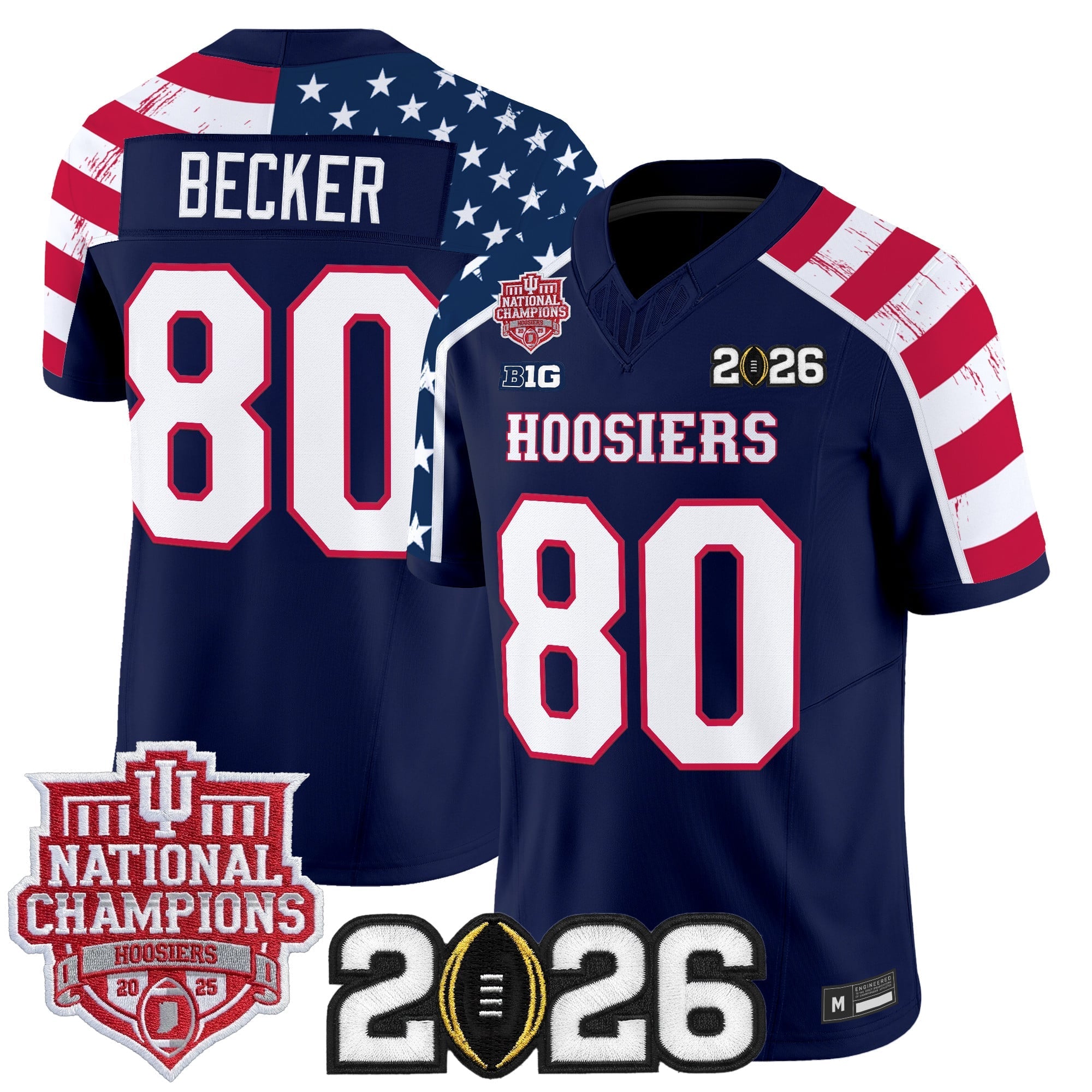 indiana-hoosiers-america-250-edition-vapor-limited-jersey-stitched-08 - Top Design Fan Men Indiana Hoosiers "America 250 Edition" Vapor Limited Jersey - Stitched