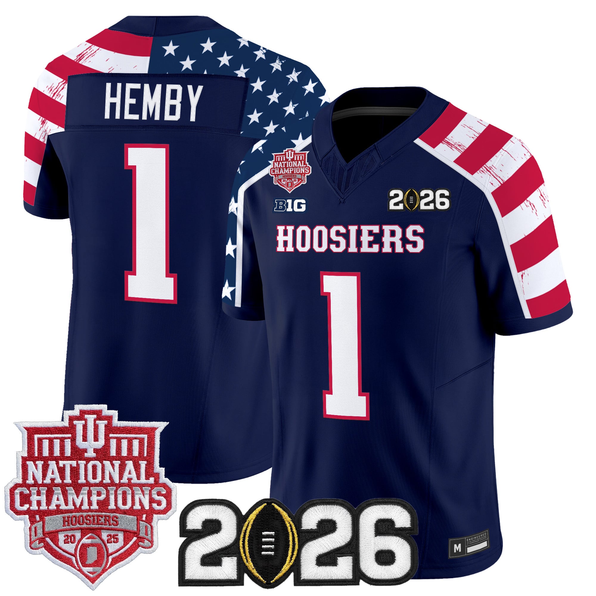 indiana-hoosiers-america-250-edition-vapor-limited-jersey-stitched-05 - Top Design Fan Men Indiana Hoosiers "America 250 Edition" Vapor Limited Jersey - Stitched