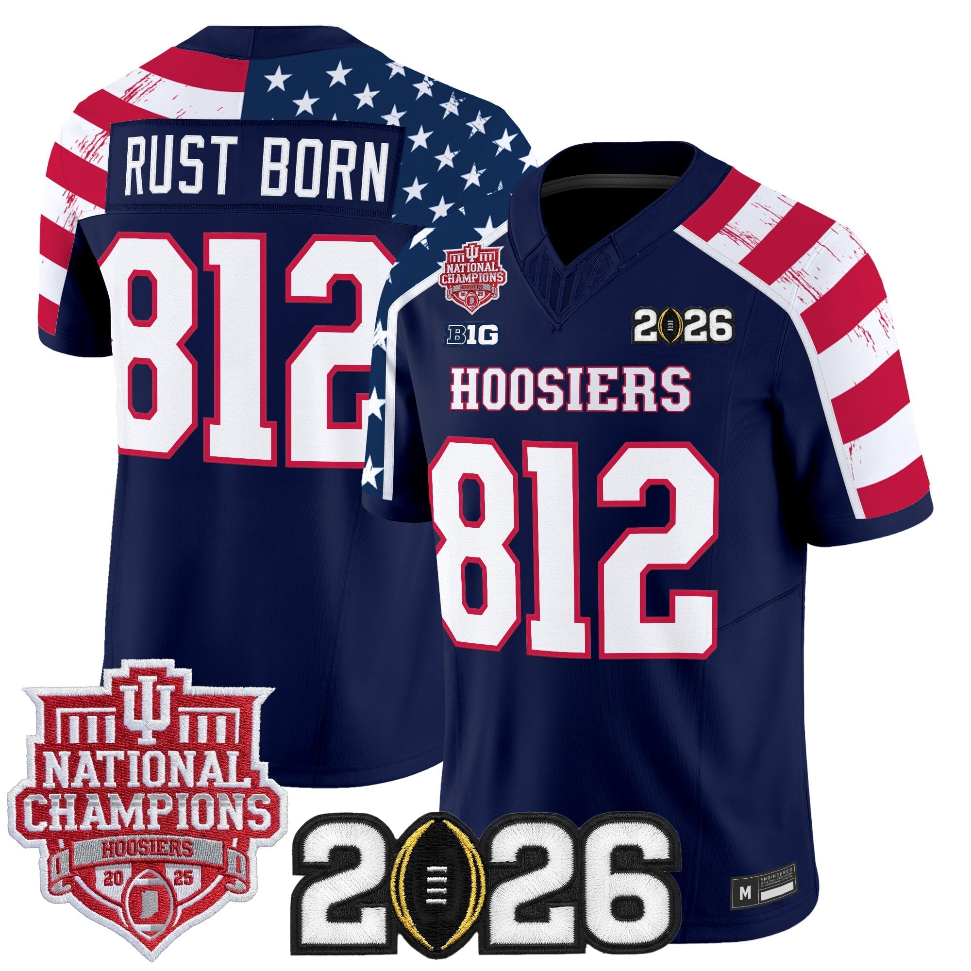 indiana-hoosiers-america-250-edition-vapor-limited-jersey-stitched-02 - Top Design Fan Men Indiana Hoosiers "America 250 Edition" Vapor Limited Jersey - Stitched
