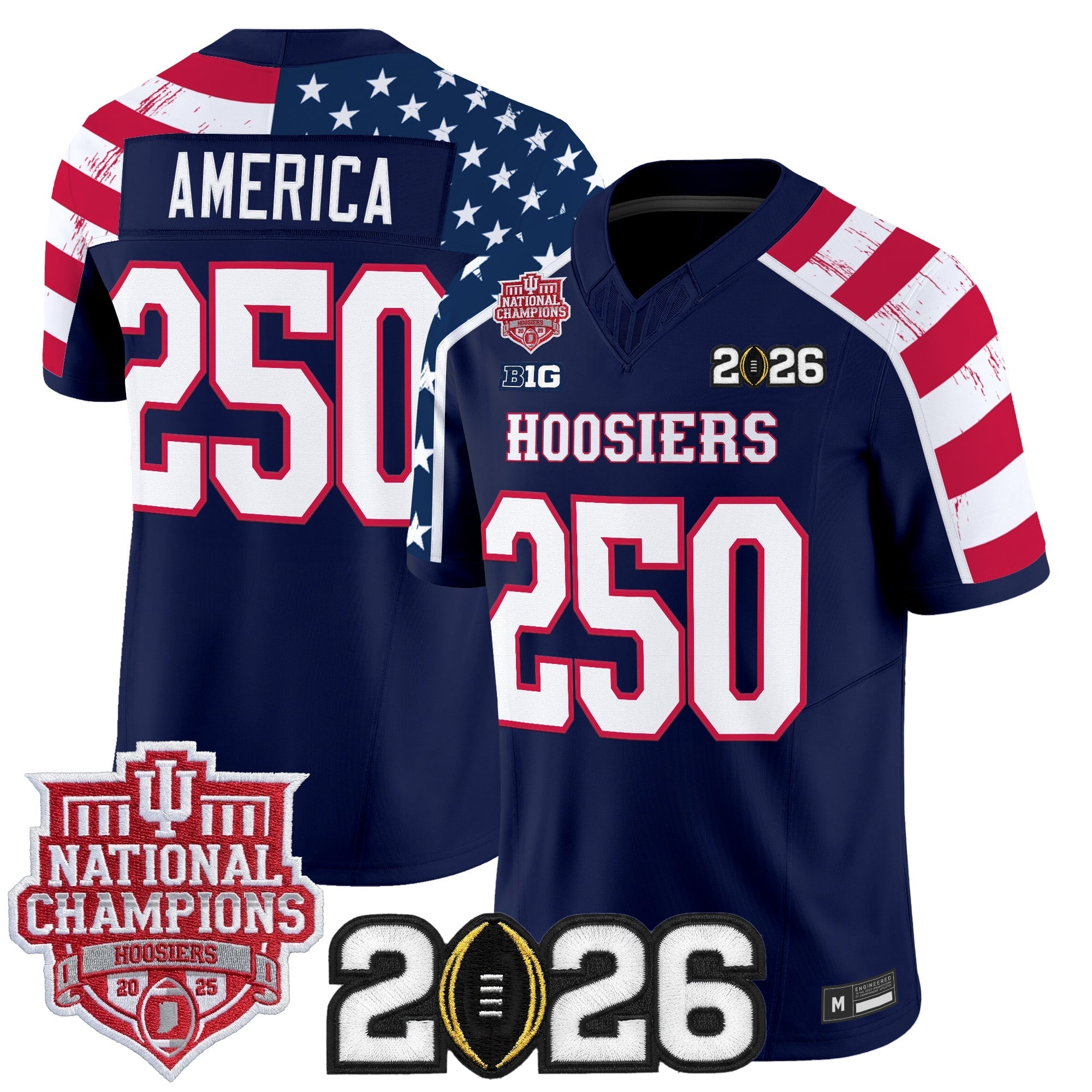 indiana-hoosiers-america-250-edition-vapor-limited-jersey-stitched-01 - Top Design Fan Men Indiana Hoosiers "America 250 Edition" Vapor Limited Jersey - Stitched