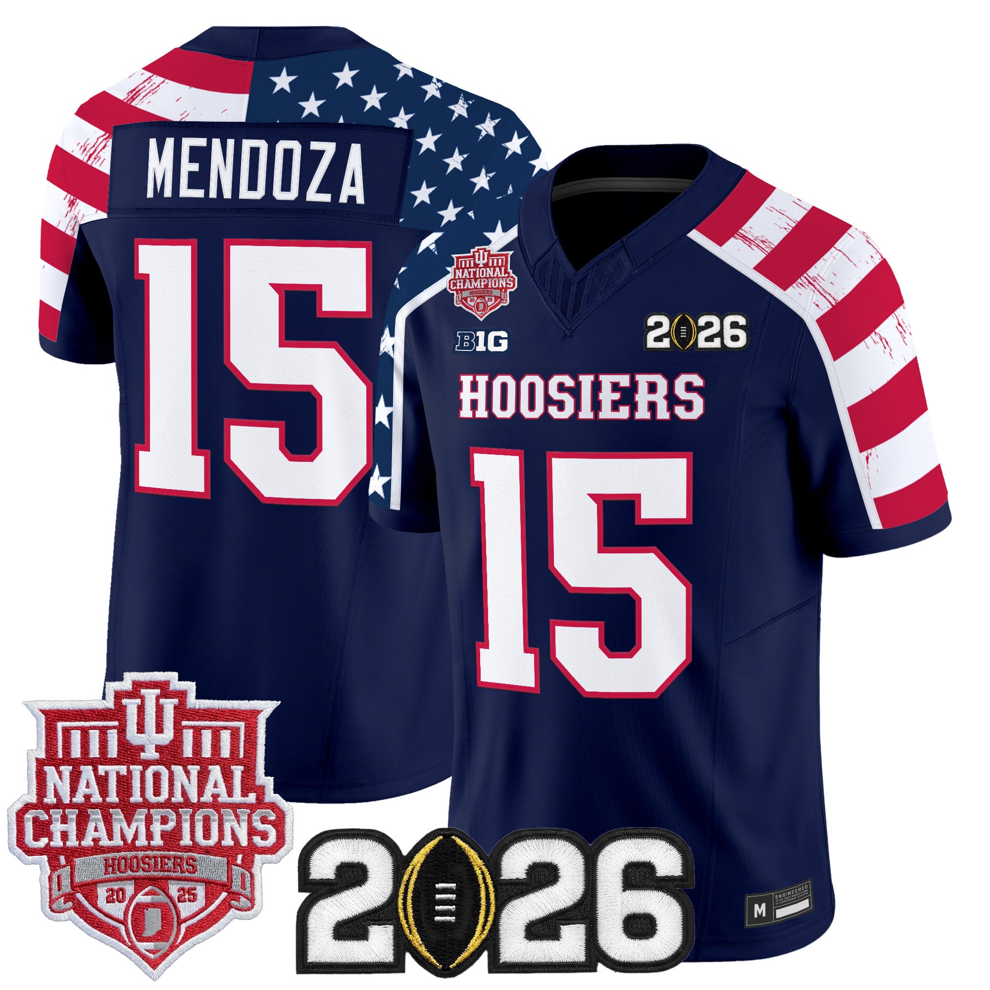Men Indiana Hoosiers "America 250 Edition" Vapor Limited Jersey - Stitched - Top Design Fan Men Indiana Hoosiers "America 250 Edition" Vapor Limited Jersey - Stitched