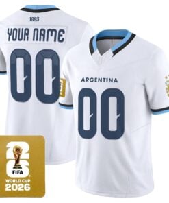 Argentina 2026 World Cup Vapor Football Custom Jersey - All Stitched