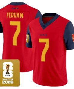 Men Spain 2026 World Cup Vapor Football Jersey - All Stitched