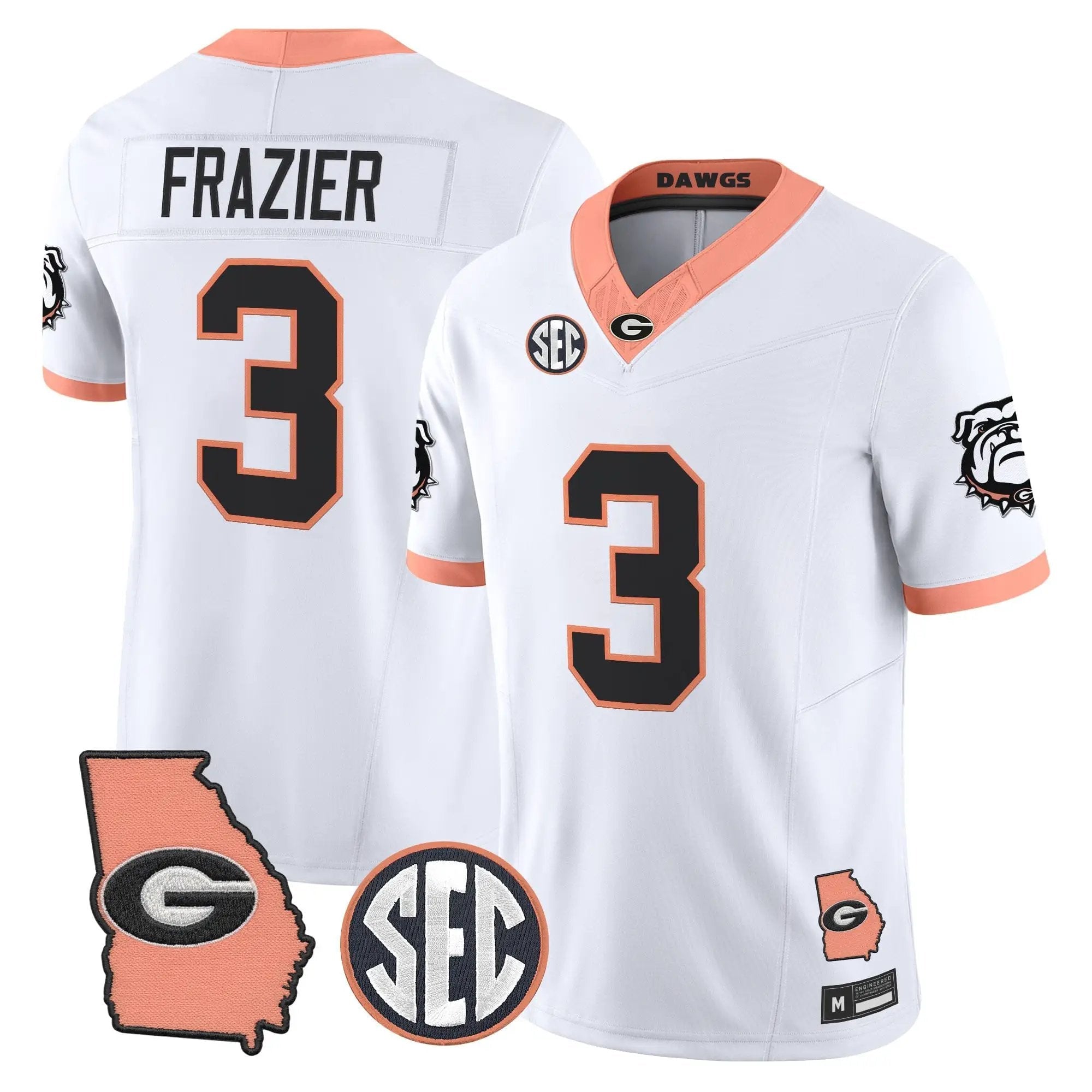 mens-georgia-bulldogs-the-big-peach-vapor-limited-jersey-all-stitched-26 - Top Design Fan Men Georgia Bulldogs The Big Peach Vapor Limited Jersey - Stitched