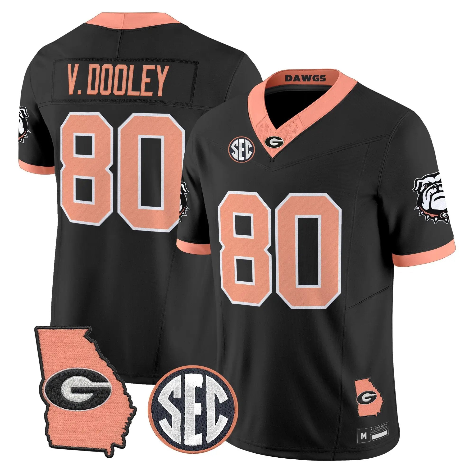 mens-georgia-bulldogs-the-big-peach-vapor-limited-jersey-all-stitched-45 - Top Design Fan Men Georgia Bulldogs The Big Peach Vapor Limited Jersey - Stitched