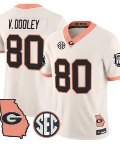 mens-georgia-bulldogs-the-big-peach-vapor-limited-jersey-all-stitched-21 - Top Design Fan Men Georgia Bulldogs The Big Peach Vapor Limited Jersey - Stitched