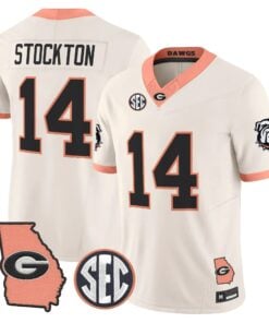 mens-georgia-bulldogs-the-big-peach-vapor-limited-jersey-all-stitched-12 - Top Design Fan Men Georgia Bulldogs The Big Peach Vapor Limited Jersey - Stitched