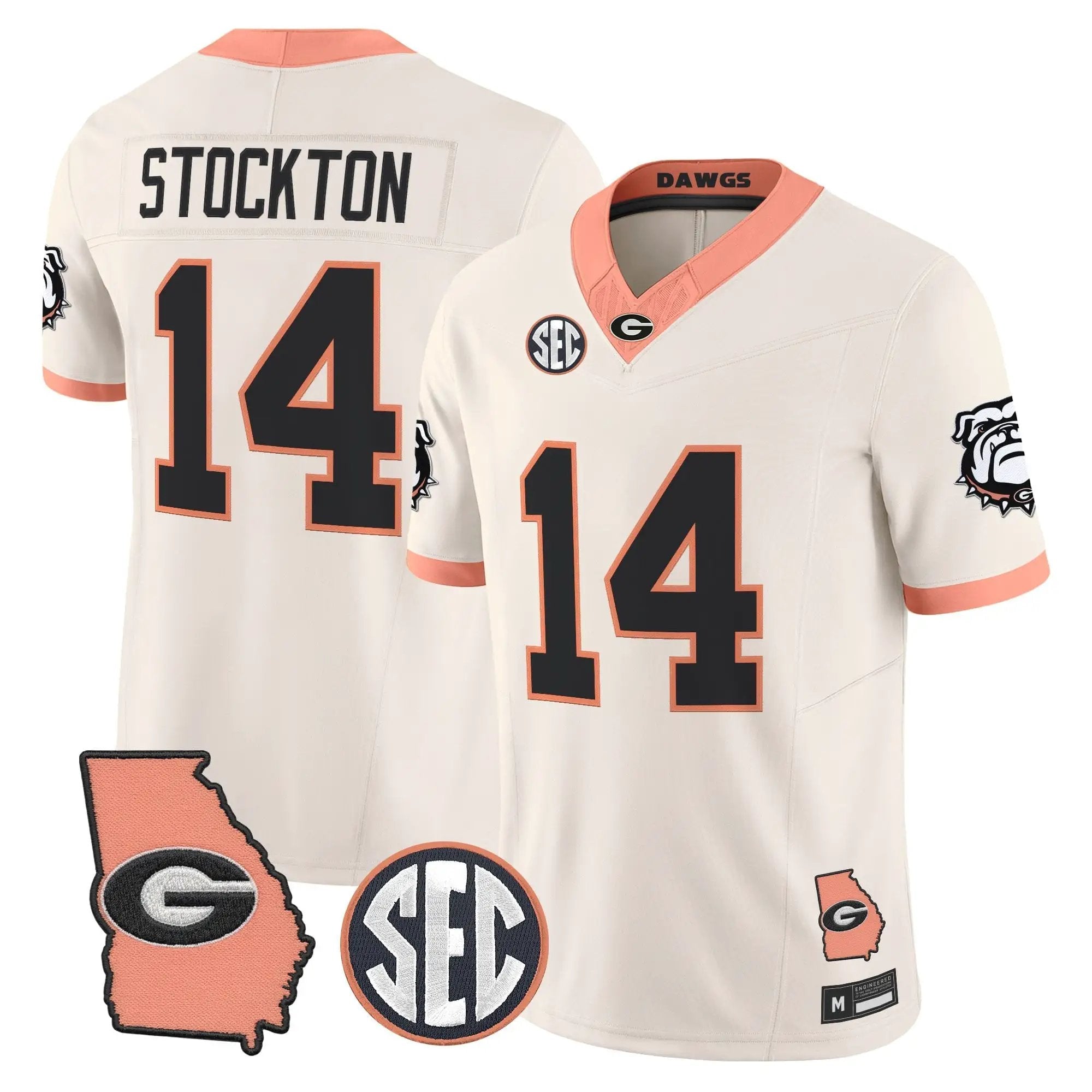 mens-georgia-bulldogs-the-big-peach-vapor-limited-jersey-all-stitched-12 - Top Design Fan Men Georgia Bulldogs The Big Peach Vapor Limited Jersey - Stitched