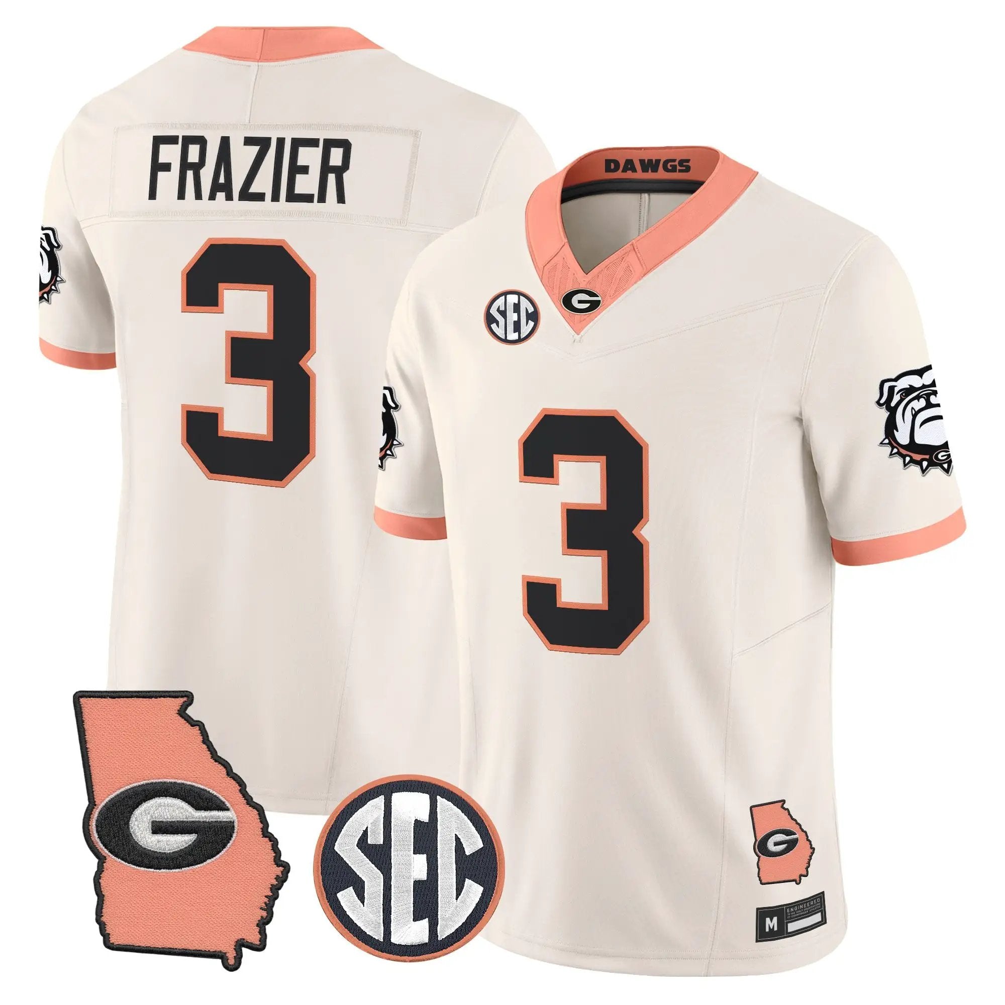 mens-georgia-bulldogs-the-big-peach-vapor-limited-jersey-all-stitched-14 - Top Design Fan Men Georgia Bulldogs The Big Peach Vapor Limited Jersey - Stitched