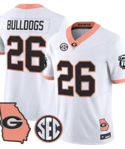 mens-georgia-bulldogs-the-big-peach-vapor-limited-jersey-all-stitched-34 - Top Design Fan Men Georgia Bulldogs The Big Peach Vapor Limited Jersey - Stitched