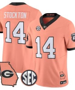 Men Georgia Bulldogs The Big Peach Vapor Limited Jersey - Stitched