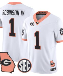 mens-georgia-bulldogs-the-big-peach-vapor-limited-jersey-all-stitched-27 - Top Design Fan Men Georgia Bulldogs The Big Peach Vapor Limited Jersey - Stitched