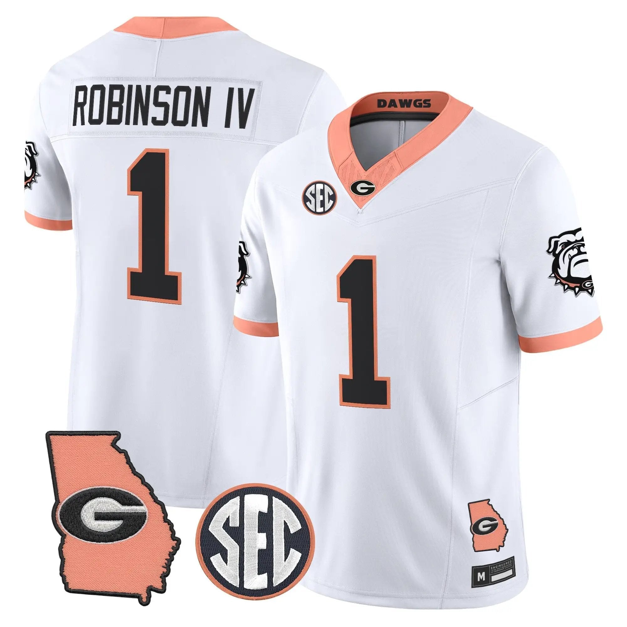 mens-georgia-bulldogs-the-big-peach-vapor-limited-jersey-all-stitched-27 - Top Design Fan Men Georgia Bulldogs The Big Peach Vapor Limited Jersey - Stitched