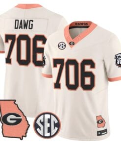 mens-georgia-bulldogs-the-big-peach-vapor-limited-jersey-all-stitched-13 - Top Design Fan Men Georgia Bulldogs The Big Peach Vapor Limited Jersey - Stitched