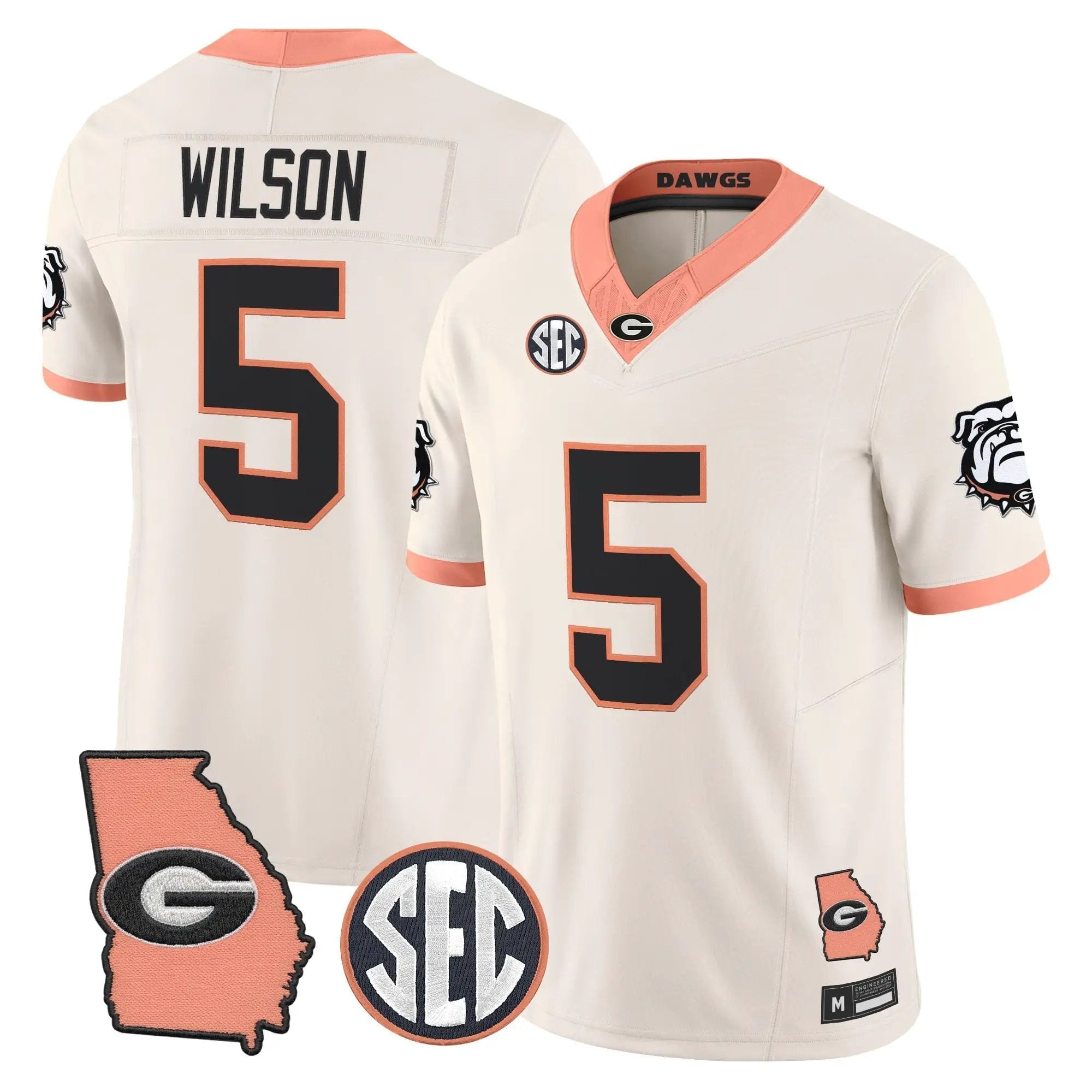 mens-georgia-bulldogs-the-big-peach-vapor-limited-jersey-all-stitched-18 - Top Design Fan Men Georgia Bulldogs The Big Peach Vapor Limited Jersey - Stitched