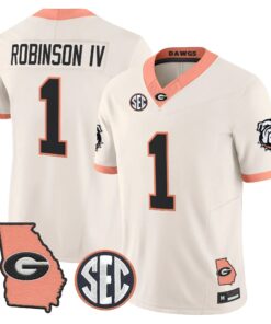 mens-georgia-bulldogs-the-big-peach-vapor-limited-jersey-all-stitched-15 - Top Design Fan Men Georgia Bulldogs The Big Peach Vapor Limited Jersey - Stitched