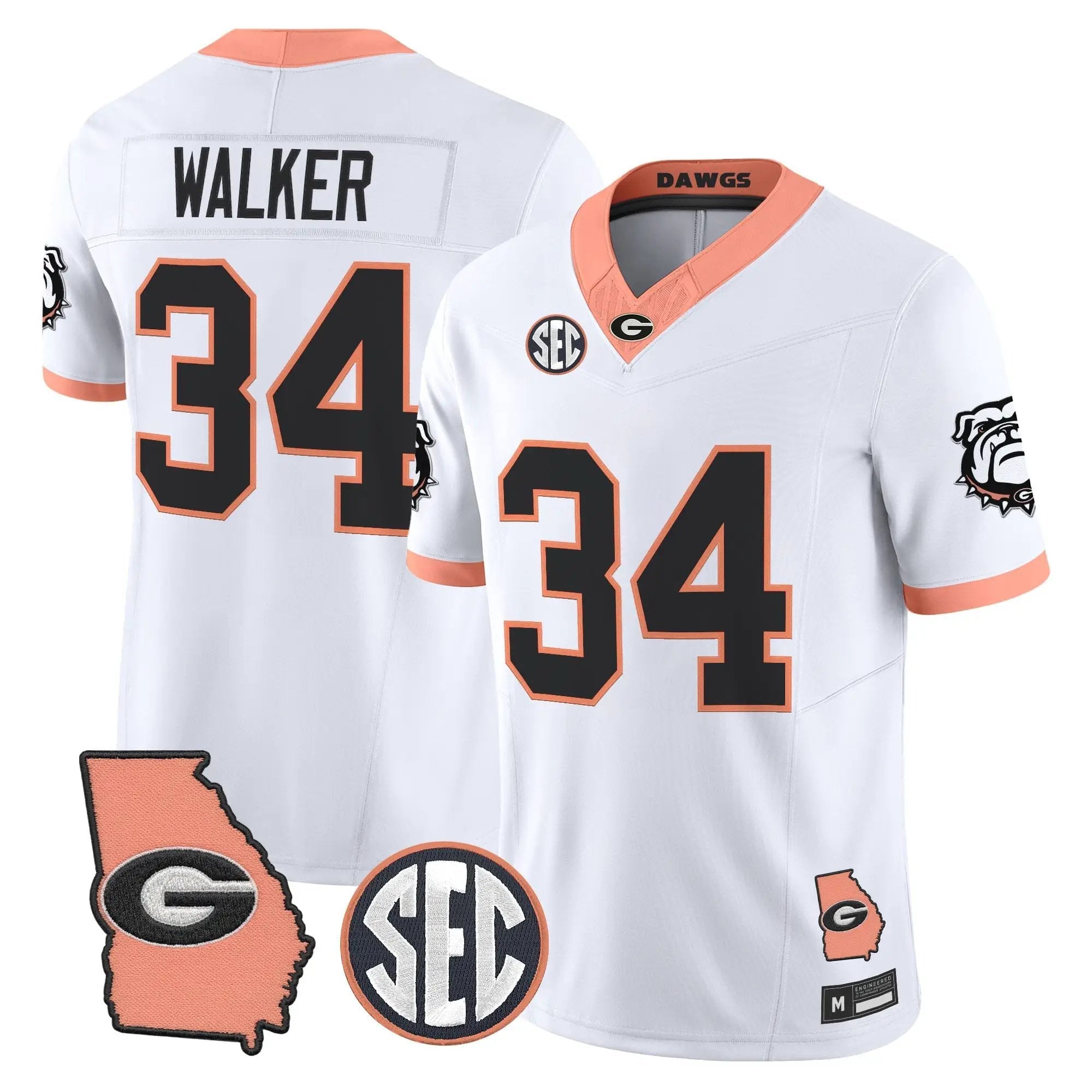 mens-georgia-bulldogs-the-big-peach-vapor-limited-jersey-all-stitched-31 - Top Design Fan Men Georgia Bulldogs The Big Peach Vapor Limited Jersey - Stitched