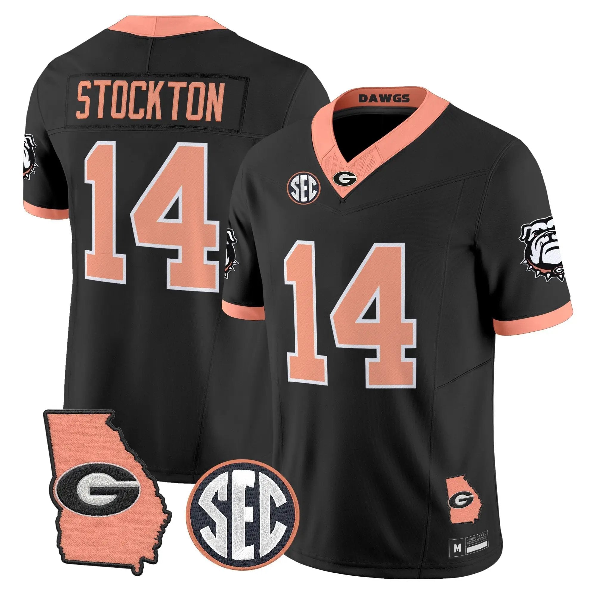 mens-georgia-bulldogs-the-big-peach-vapor-limited-jersey-all-stitched-36 - Top Design Fan Men Georgia Bulldogs The Big Peach Vapor Limited Jersey - Stitched