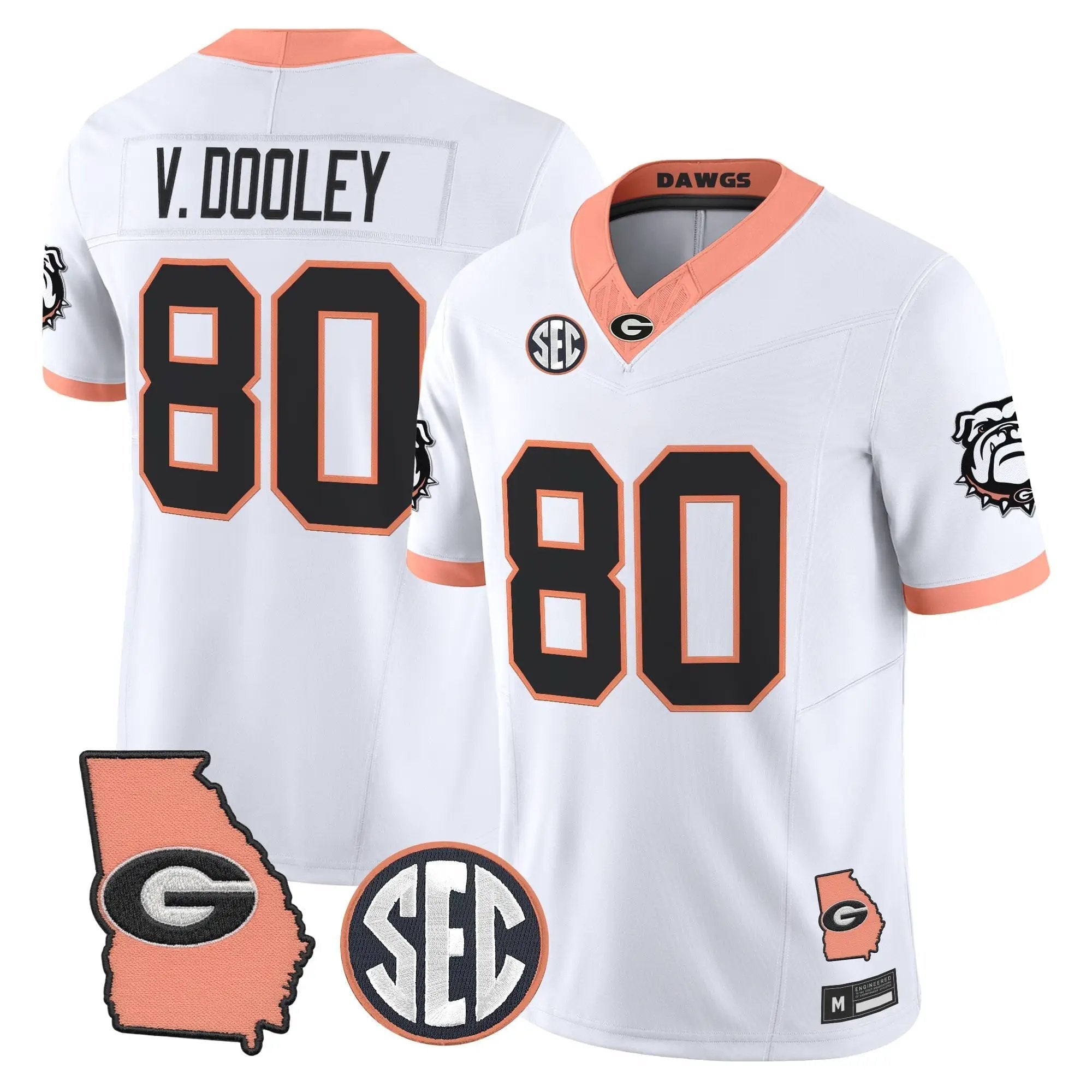mens-georgia-bulldogs-the-big-peach-vapor-limited-jersey-all-stitched-33 - Top Design Fan Men Georgia Bulldogs The Big Peach Vapor Limited Jersey - Stitched