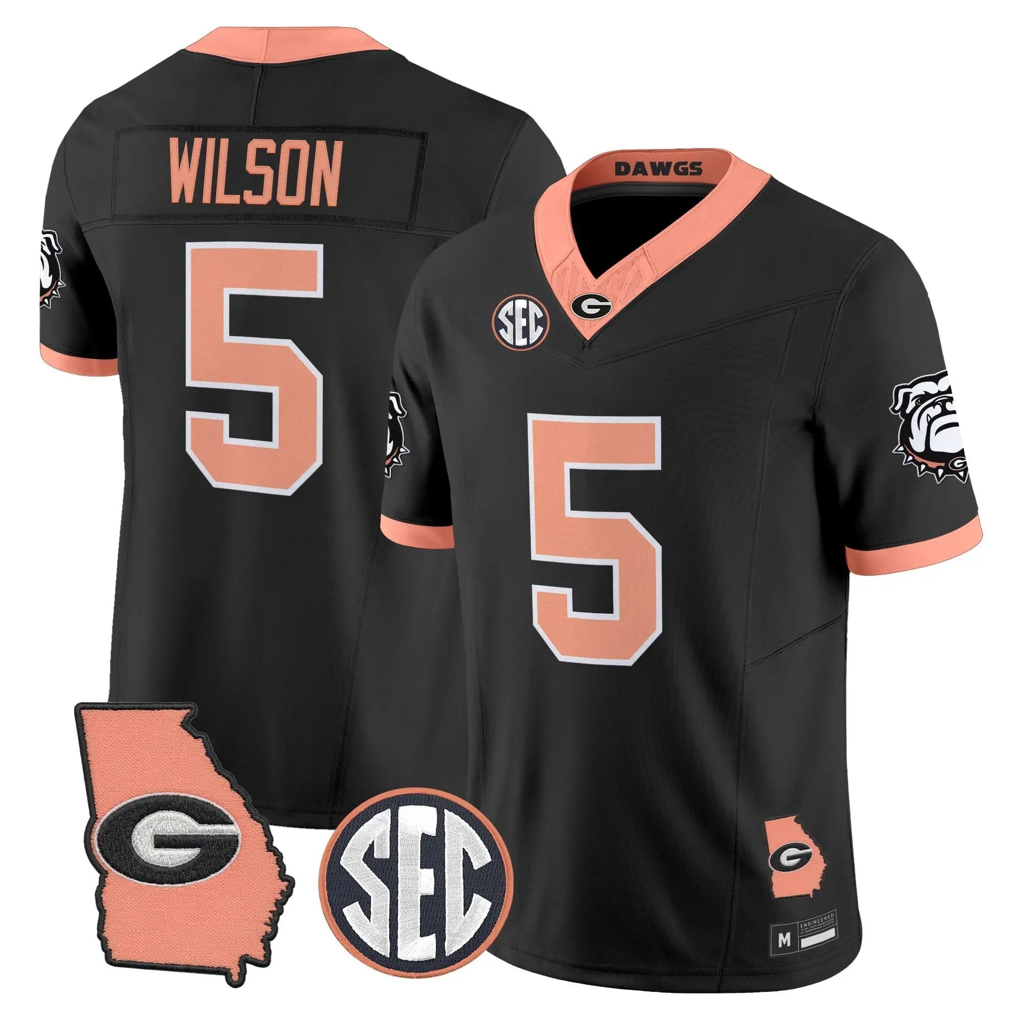 mens-georgia-bulldogs-the-big-peach-vapor-limited-jersey-all-stitched-42 - Top Design Fan Men Georgia Bulldogs The Big Peach Vapor Limited Jersey - Stitched