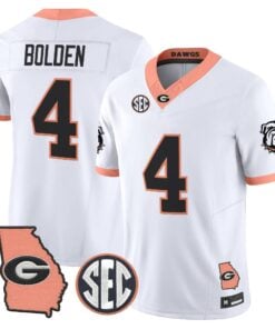 mens-georgia-bulldogs-the-big-peach-vapor-limited-jersey-all-stitched-28 - Top Design Fan Men Georgia Bulldogs The Big Peach Vapor Limited Jersey - Stitched