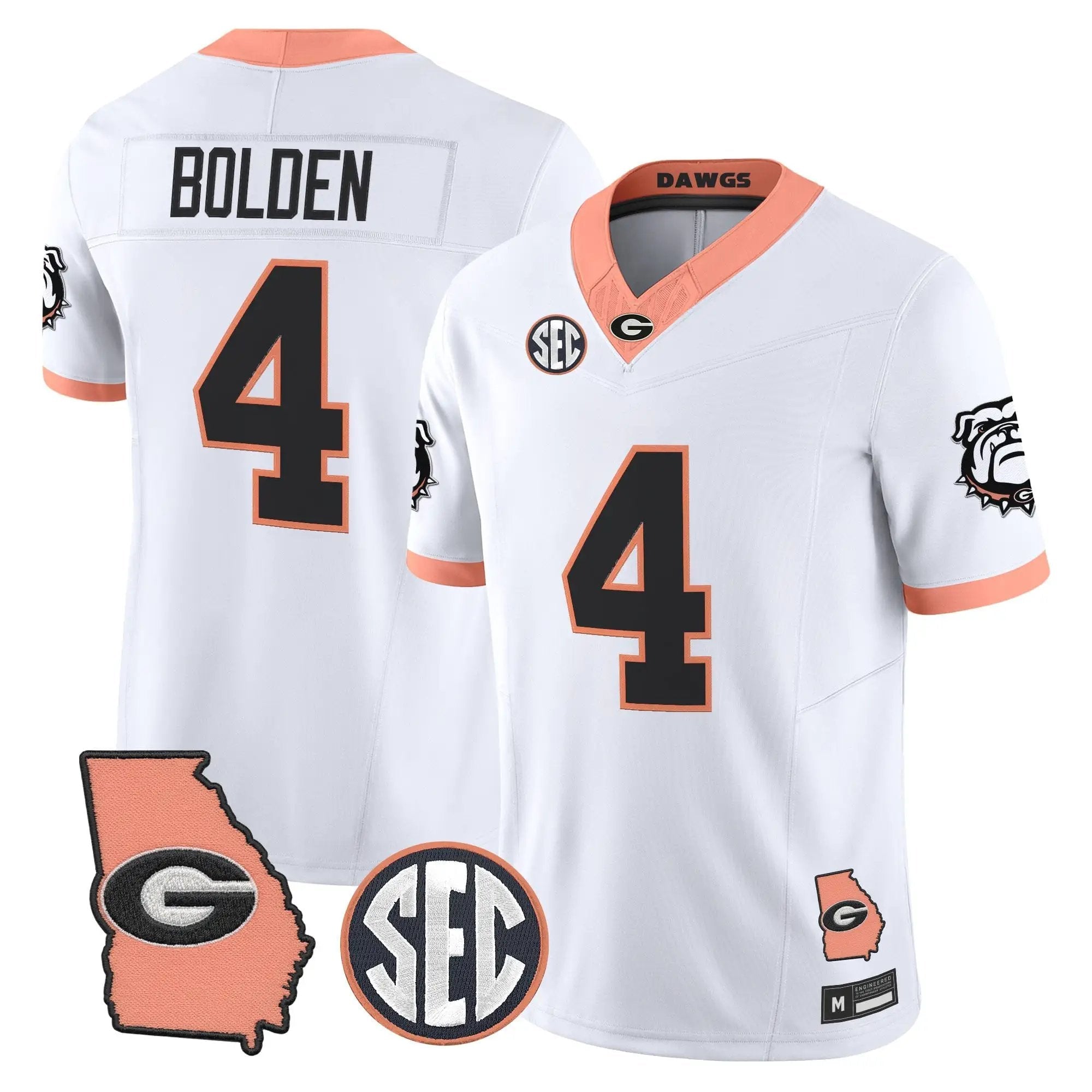 mens-georgia-bulldogs-the-big-peach-vapor-limited-jersey-all-stitched-28 - Top Design Fan Men Georgia Bulldogs The Big Peach Vapor Limited Jersey - Stitched