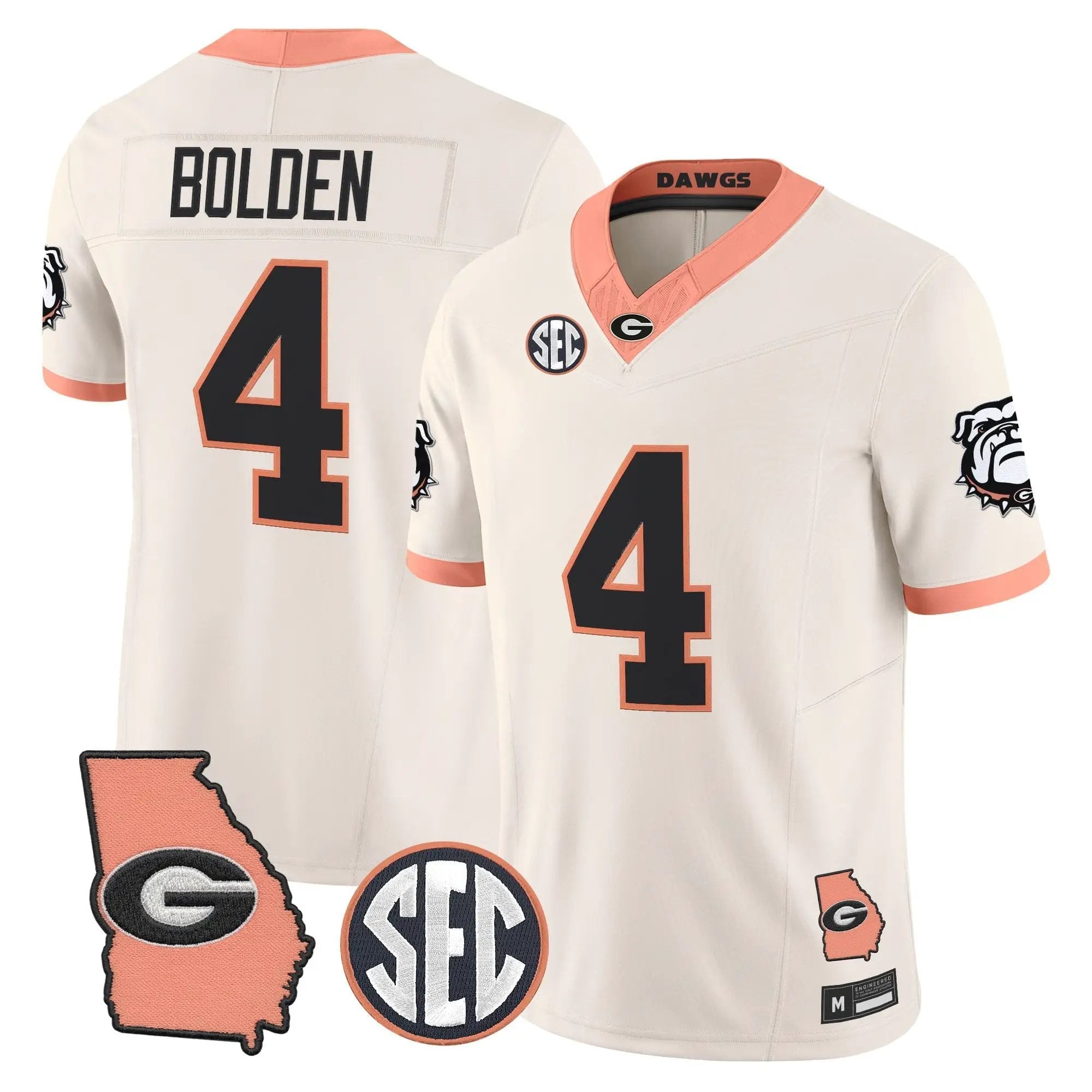 mens-georgia-bulldogs-the-big-peach-vapor-limited-jersey-all-stitched-16 - Top Design Fan Men Georgia Bulldogs The Big Peach Vapor Limited Jersey - Stitched