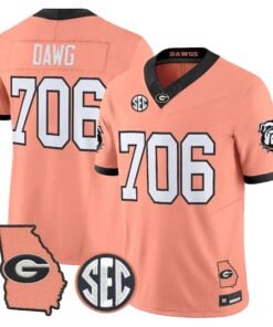 mens-georgia-bulldogs-the-big-peach-vapor-limited-jersey-all-stitched-01 - Top Design Fan Men Georgia Bulldogs The Big Peach Vapor Limited Jersey - Stitched