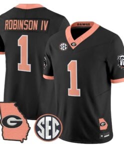 mens-georgia-bulldogs-the-big-peach-vapor-limited-jersey-all-stitched-39 - Top Design Fan Men Georgia Bulldogs The Big Peach Vapor Limited Jersey - Stitched