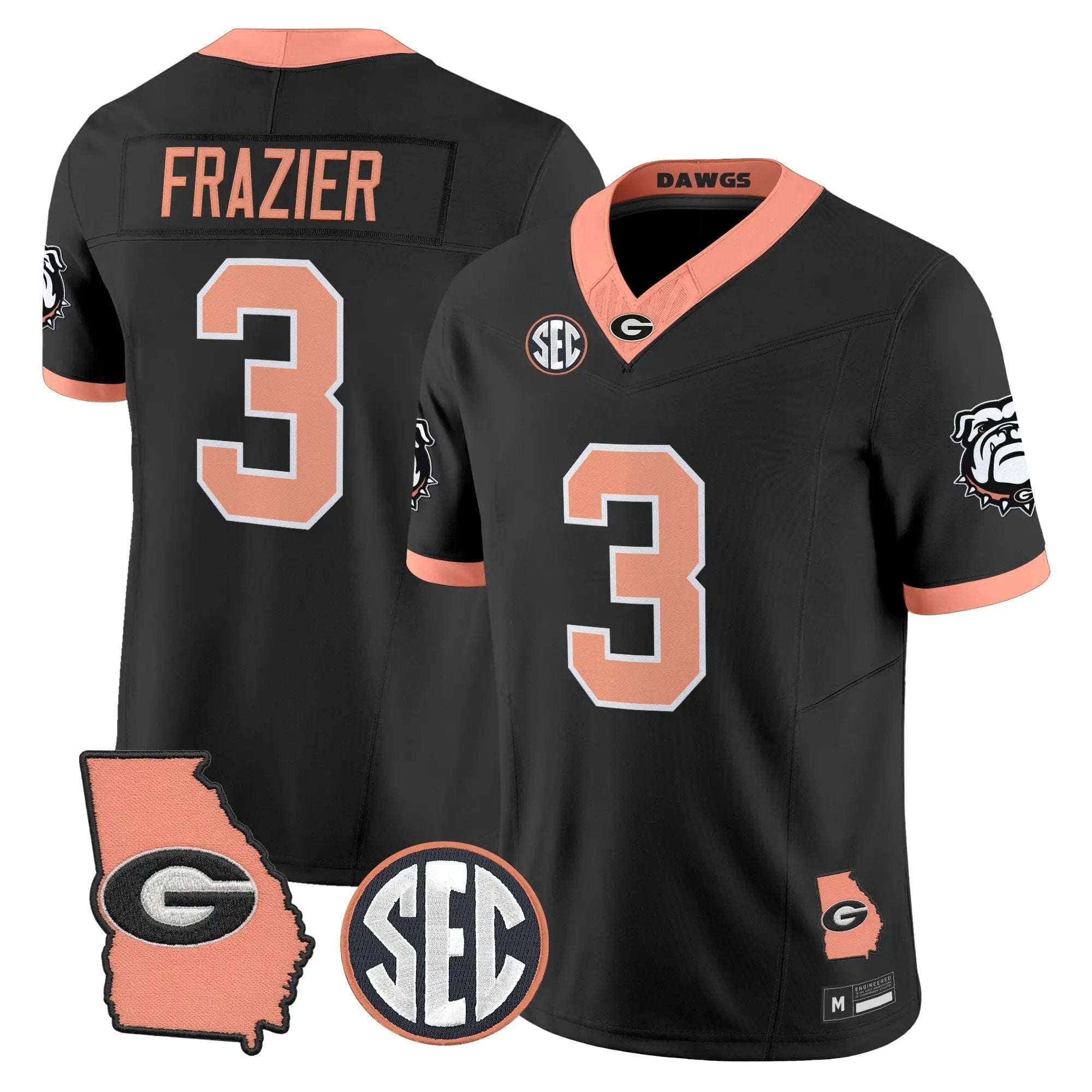 mens-georgia-bulldogs-the-big-peach-vapor-limited-jersey-all-stitched-38 - Top Design Fan Men Georgia Bulldogs The Big Peach Vapor Limited Jersey - Stitched