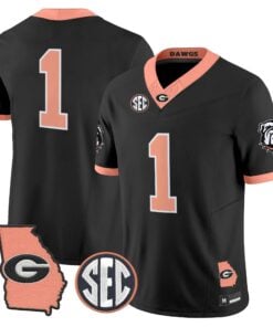 mens-georgia-bulldogs-the-big-peach-vapor-limited-jersey-all-stitched-47 - Top Design Fan Men Georgia Bulldogs The Big Peach Vapor Limited Jersey - Stitched
