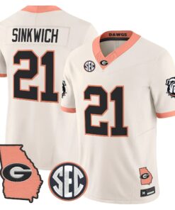 mens-georgia-bulldogs-the-big-peach-vapor-limited-jersey-all-stitched-20 - Top Design Fan Men Georgia Bulldogs The Big Peach Vapor Limited Jersey - Stitched