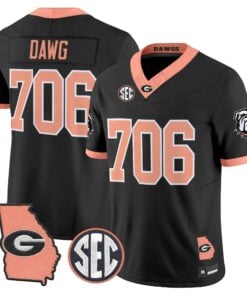 mens-georgia-bulldogs-the-big-peach-vapor-limited-jersey-all-stitched-37 - Top Design Fan Men Georgia Bulldogs The Big Peach Vapor Limited Jersey - Stitched