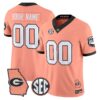 Georgia Bulldogs The Big Peach Vapor Limited Custom Jersey - Stitched - Top Design Fan Georgia Bulldogs The Big Peach Vapor Limited Custom Jersey - Stitched