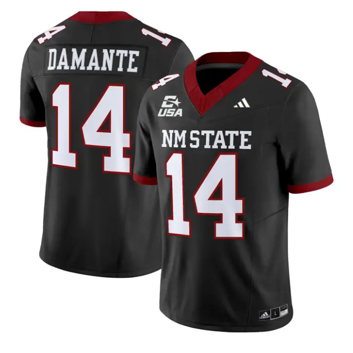 Adam Damante Jersey #14 New Mexico State 2026 Vapor Limited Stitched by My Store NCAA Football Jerseys