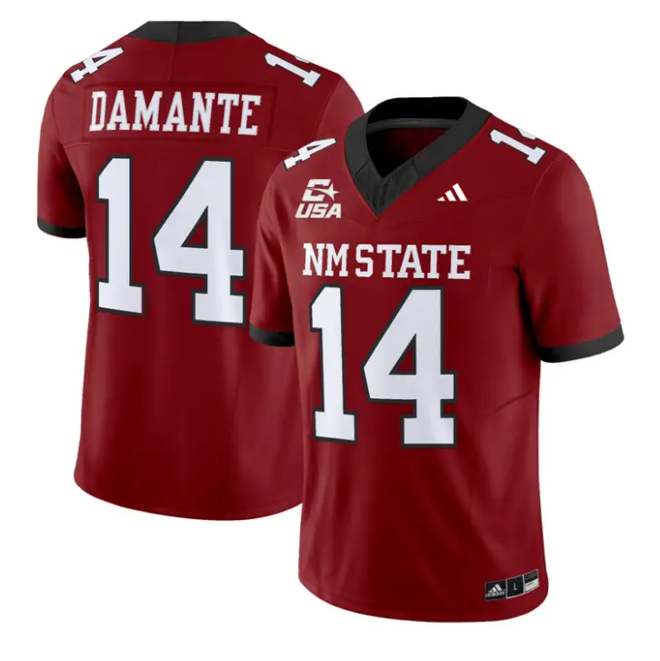 Adam Damante Jersey #14 New Mexico State 2026 Vapor Limited Stitched by My Store NCAA Football Jerseys
