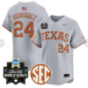 Adrian Rodriguez Jersey #24 Texas Longhorns 2026 World Series Stitched - Top Design Fan Adrian Rodriguez Jersey #24 Texas Longhorns 2026 World Series Stitched
