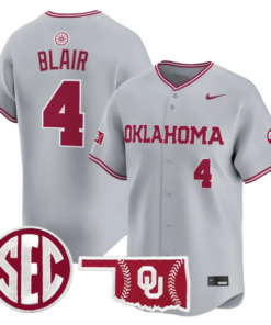 Alec Blair Jersey #4 Oklahoma Sooners Baseball 2026 Vapor Stitched by My Store