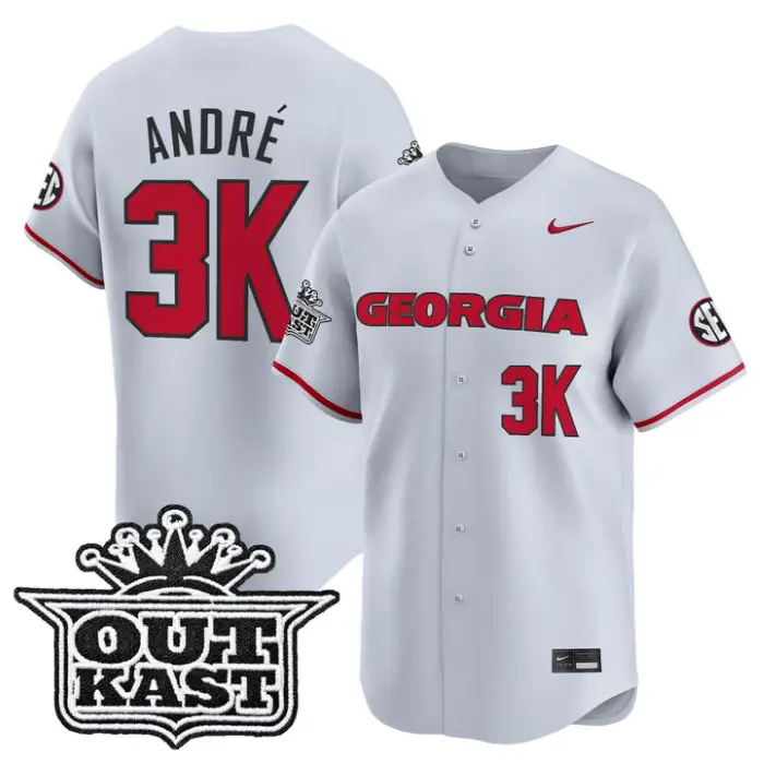André Jersey #3k Georgia Bulldogs Baseball 2026 Outkast Stitched by My Store