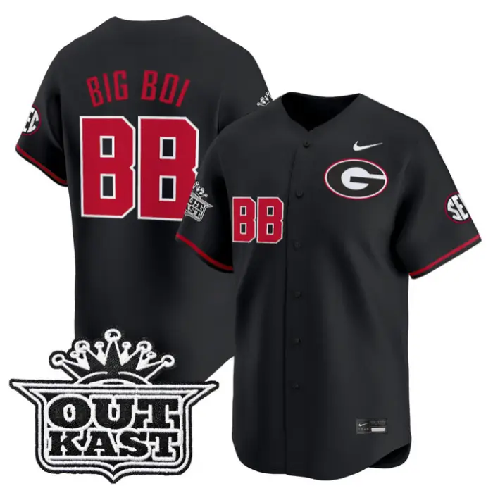 Big Boi Jersey #BB Georgia Bulldogs Baseball 2026 Outkast Stitched by My Store