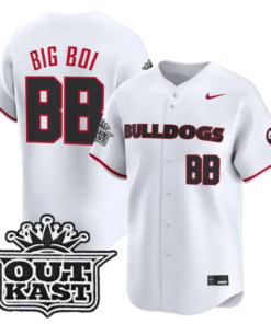 Big Boi Jersey #BB Georgia Bulldogs Baseball 2026 Outkast Stitched by My Store