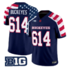 Buckeyes Jersey #614 Ohio State America 250 Edition Vapor Limited Stitched - Top Design Fan Buckeyes Jersey #614 Ohio State America 250 Edition Vapor Limited Stitched