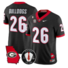 Bulldogs Jersey #26 Georgia Bulldogs 2026 Vince Dooley Stitched - Top Design Fan Bulldogs Jersey #26 Georgia Bulldogs 2026 Vince Dooley Stitched