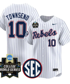 Cade Townsend Jersey #10 Ole Miss 2026 World Series Vapor Stitched Blue by My Store