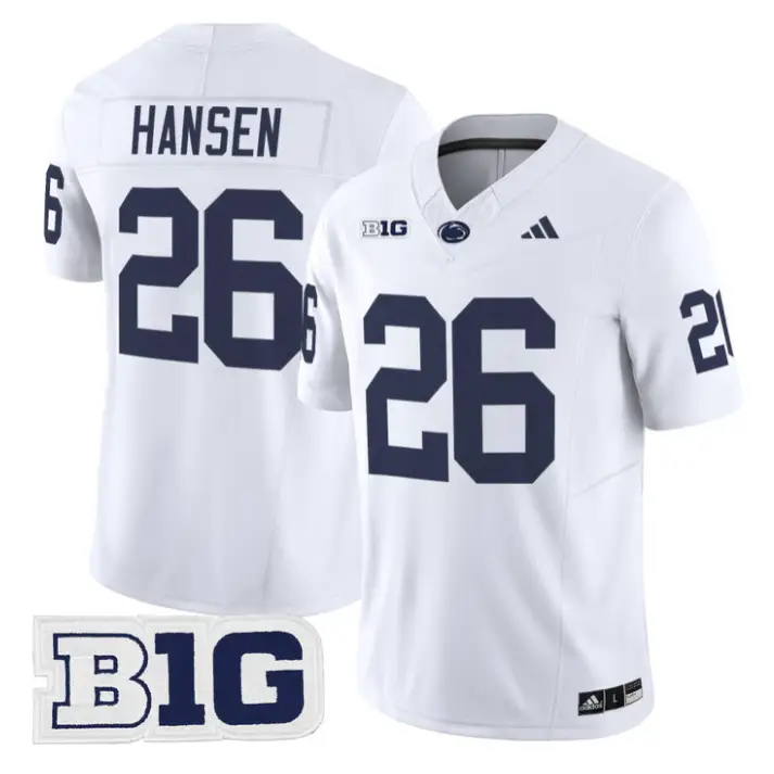 Carson Hansen Jersey #26 Penn State Nittany 2026 Limited Stitched by My Store NCAA Football Jerseys